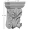 Ekena Millwork 2 7/8"W x 1 1/2"D x 4 3/8"H Helene Leaf Corbel COR02X01X04HE - alternate 3